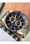 Steel Strap Calendar Men's Wristwatch - Hematite Stone Special Bracelet Gift - 5