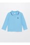 Polo Neck Long Sleeve Baby Boy T-Shirt with Embroidery Detail