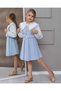 Girl's Special Design Collared Shirt, Vest and Skirt 3-Piece Top and Bottom Set - 6