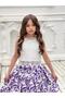 Girl's Lace Blouse and Satin Skirt Double Bottom Top Set - 3