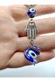 Evil Eye Bead Keychain Handmade Twist Glass Gift Accessory - 2