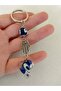 Evil Eye Bead Keychain Handmade Twist Glass Gift Accessory - 6