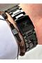 Steel Strap Calendar Men's Wristwatch - Hematite Stone Special Bracelet Gift - 3