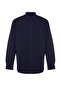 Lacivert Unisex Regular Fit %100 Pamuklu Keten Görünümlü Gömlek TMNSS23GO00099 TMNSS23GO00099 - 7