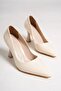 Kanger Beige Patent Leather Stiletto Goblet Heeled Shoes - 4