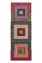 Mira 1209 Colorful Geometric Patterned Striped Printed Woven Base Carpet