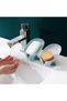 Else Soap Dish with Suction Cup Water Drain Water-Repellent Non-Slip Drainage Soap Dish Plastic Bathroom Soap Dish - 2
