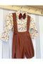 Safari Concept Salopet Shirt Bow Tie Suit - Special Day Outfit Costumes