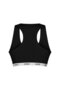 Black Elastic Sports Bra And Bikini Women's Panties - 4