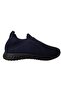 Navy Blue Knitwear Men's Casual Sneakers - 3