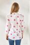 Women's Daisy Fuchsia Sleeve Folded Linen Shirt GML-19000825 - 4
