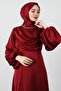 Tailed Degaje Dress Claret Red - 5