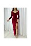 Velvet Fabric Claret Red Lycra French Silk Length 1 Meter Width 150cm