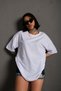 Men's Basic Solid Color Oversize T-shirt Düzrenk-tshirt - 5
