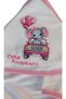 Pink Hooded Baby Towel Newborn Hooded Swaddle Bathrobe Baby Girl 100% Natural Cotton 90x70cm