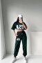 Plus Size USA New York City Printed Oversize Summer Top and Bottom Tracksuit Set