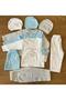 Elephant Pattern 3 Pieces 9 Pieces Newborn Male 0-3 Months Hospital Release Dress