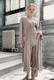 Women's Long Sleeve Stretchy Cotton Maternity Dressing Gown Pajamas Set13300 - 6