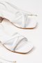 Transparent Low Heeled Evening Dress Shoes with Ankle Strap - 2