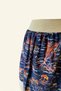 Women's Navy Blue Patterned Cream Tulle Skirt LDUTE - 3