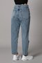 Blue Snow Wash Boyfriend Jeans Women's Colorfast Mom Recovery Jeans - 3
