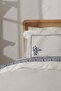 Lima 100% Cotton Double Embroidered Duvet Cover Set White - 3
