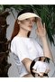 Visor Straw Hat Adjustable Size Tennis Cap - 5