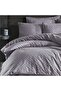 Jacquard Cotton Satin Double Duvet Cover Set Tula V2 Gray