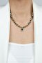 Heart Pendant Green Crystal Necklace - 3