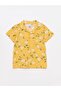 Polo Collar Short Sleeve Printed Baby Girl Pajama Set - 2