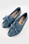Women's Blue Genuine Leather Ballerinas, Size 35-41-42 - 6