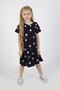 Girl's Below Knee Polka Dot Lycra Combed Cotton Dress - 4