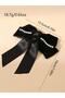 Satin and Velvet Bow Model Buckle with Pearls - 4