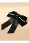 Satin and Velvet Bow Model Buckle with Pearls - 5