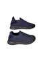 Navy Blue Knitwear Men's Casual Sneakers - 2
