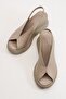 Elpidio Women's Leather Sandals Ice Gray - 7