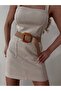 Straw Elastic Women's Belt with Buckle, Jacket Belt, Shirt Belt, Dress Belt - 6