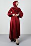 Tailed Degaje Dress Claret Red