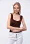 Women's Brown Knitwear Athlete