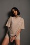 Men's Basic Solid Color Oversize T-shirt Düzrenk-tshirt - 5