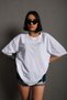 Men's Basic Solid Color Oversize T-shirt Düzrenk-tshirt - 2