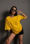 تي شيرت رجالي أساسي ذو لون سادة كبير الحجم Düzrenk-tshirt - 3