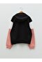 Hooded Color Blocked Long Sleeve Girl's Zippered Sweatshirt - 2