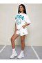 USA Basketball Printed Oversize Summer Top and Bottom T-shirt Shorts Set - 3
