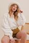 Vanilla Crew Neck Ajrulu Sleeves Scalloped Crop Knitwear Cardigan Alc-X10077 - 2