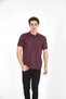 Dad Polo Neck Stripe Patterned T-Shirt with 3 Buttons on the Collar