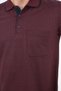 Dad Polo Neck Stripe Patterned T-Shirt with 3 Buttons on the Collar - 6