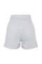 Beyaz Yüksek Bel Mini Denim Şort TWOSS23SR00155 - 11
