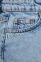 Light Blue Ripped Mini Denim Skirt Twoss23Et00287 - 8
