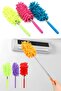 Aral Blue Telescopic Microfiber Feather Dust Collection Practical Extendable Dusting Brush